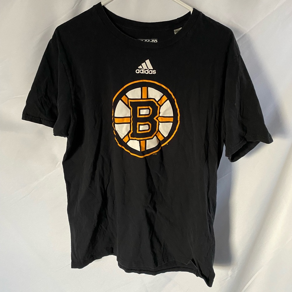 Adidas Mens Large Boston Bruins Black Shirt